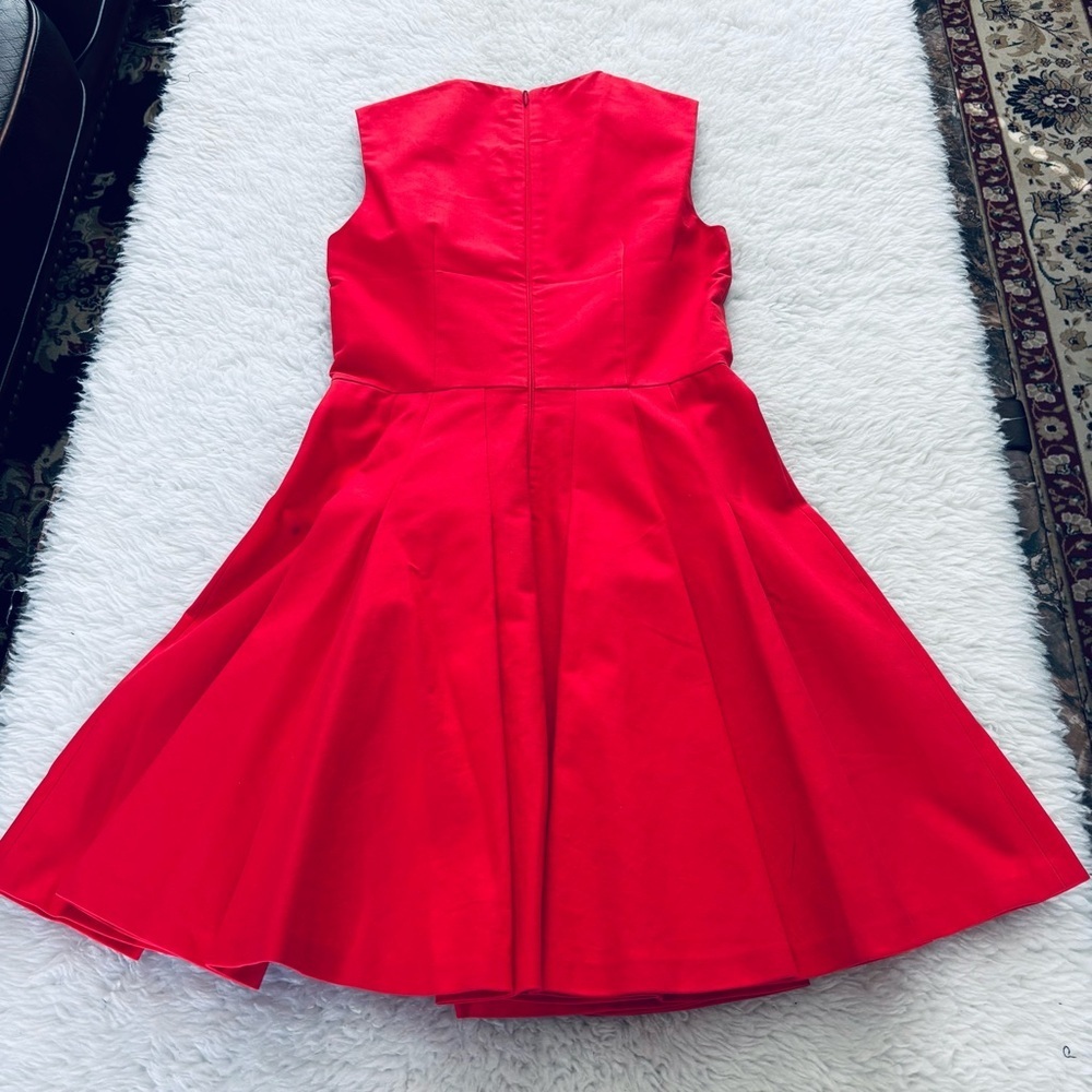 RED Valentino RN# 43835 Red Pleated Dress size EU 38 US XS-S - Picture 2 of 15